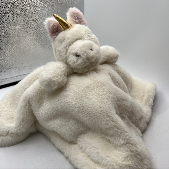 Baby Unicorn Soft Plush Security Blanket Stuffed Animal Fuzzy Soft White Toy. - Picture 7 of 9